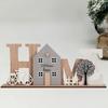 Holz HOME Ornament Einfaches Design Holzbuchstabenbrett Modische Holzhandwerkskunst Hochzeitsdekoration