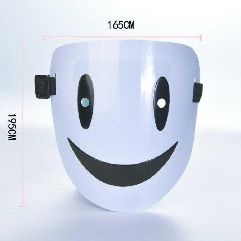 Sky Invasion Sniper Cosplay Mask - Full Face Horror with Mysterious Smile One Size