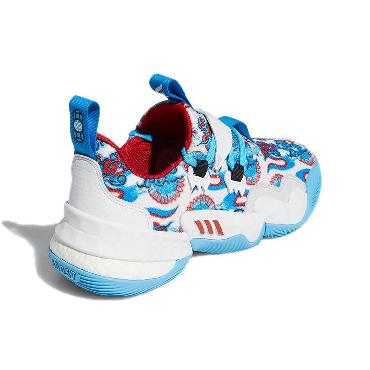 Adidas Pantofi unisex Trae Young 1 Anul Nou Chinezesc alb Sky-Rush Blue-Rush GY0300