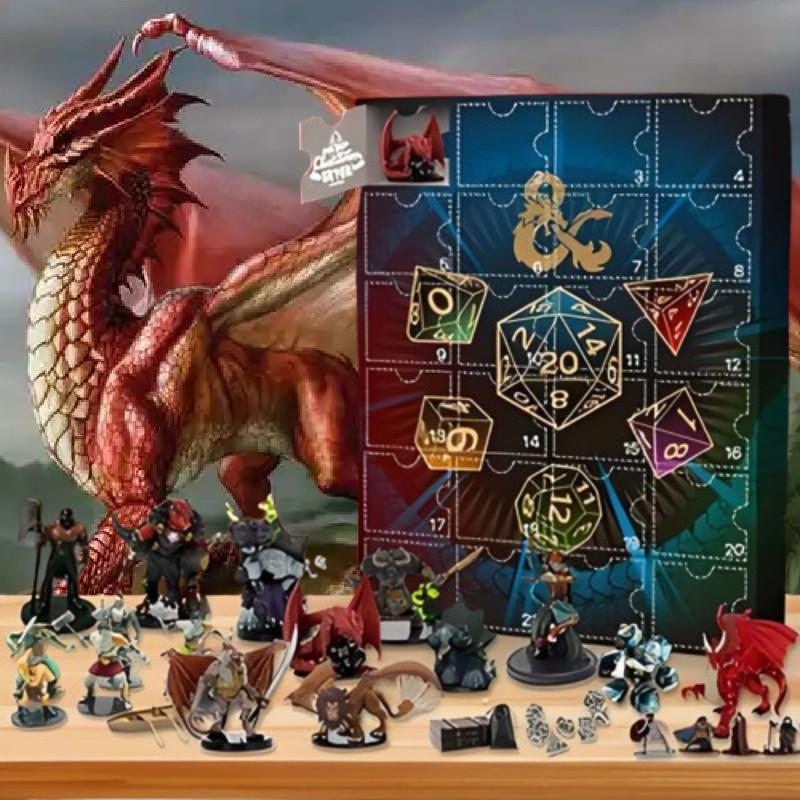 Dragons And Dungeons 24 Gifts Advent Calendar Blind Box Toy Decorative Figures
