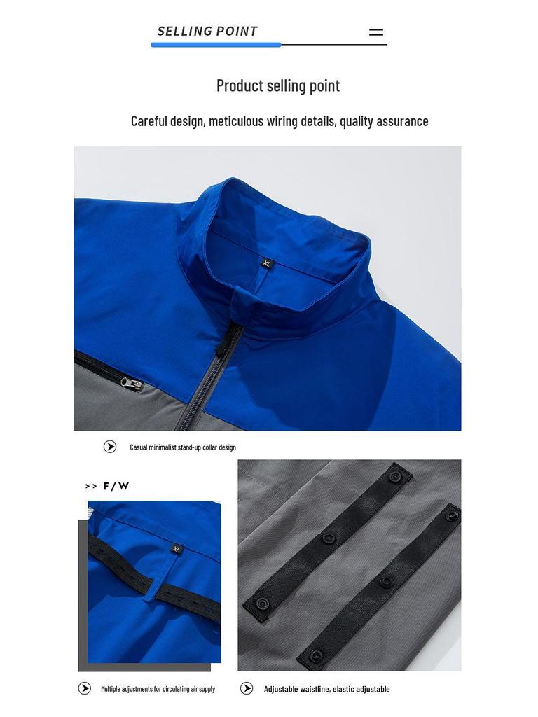 Cooling Air Conditioning Vest with Fan: Sun Protection Short Sleeve for Outdoor Heatstroke Prevention