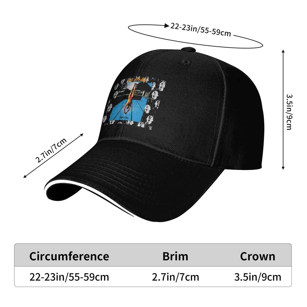 Def Leppard High N  Dry Casual Baseball Cap  Outdoor Sport Trucker Hat Summer Adjustable Men Women Stylish Snapback Cap