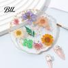 Flower Resin Coaster Handmade Dried Flowers Cup Mat Heat-Resistant Clear Waterproof Table High Temperature Placemat Protection Unique Gift for Coffee