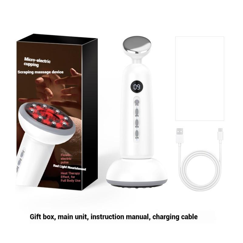 

Eletric Meridian Massage Brush Full Body Fat Burning Gua Sha Lymphatic Drainage Anti-Cellulite Heating Masssager Guasha Scraping фиолетовый