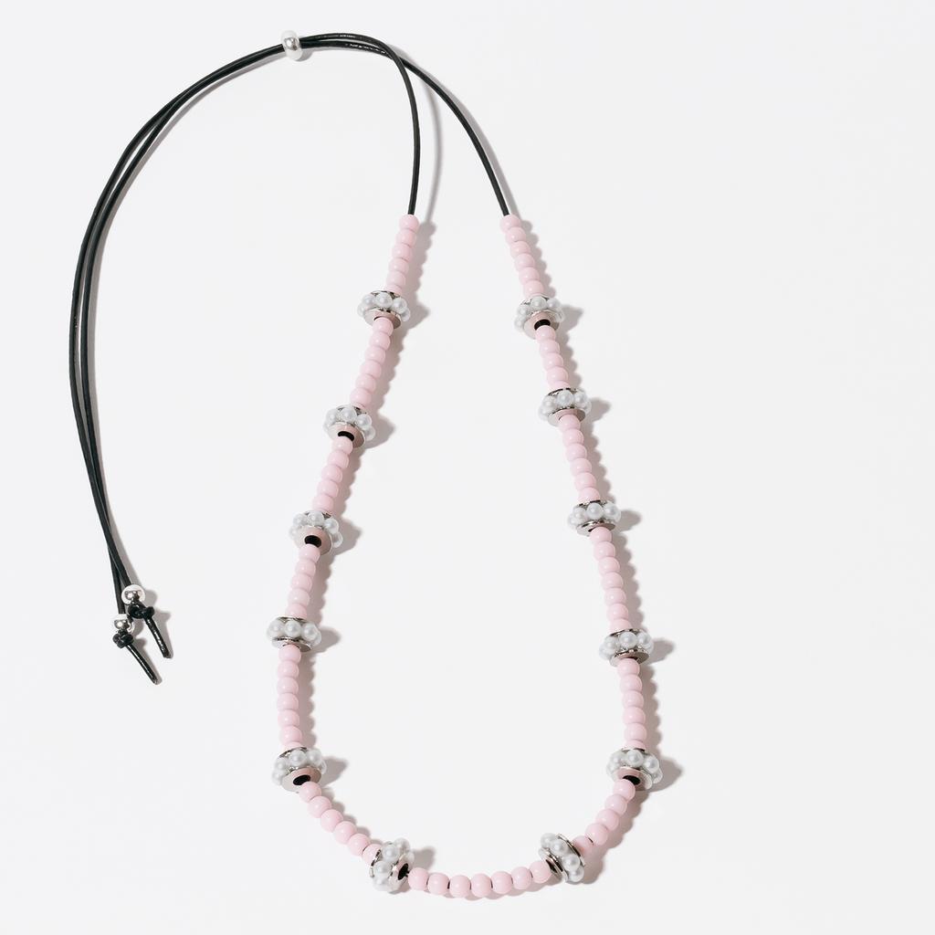 Armo Pearl Cloud Necklace (Baby Pink)