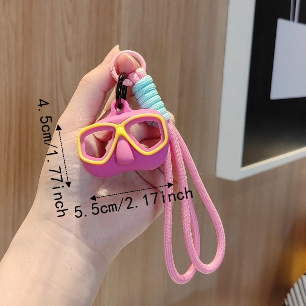 Mini Braided Rope Keyring Creative Bag Charm Delicate Diver Goggles Keychain Party Favor