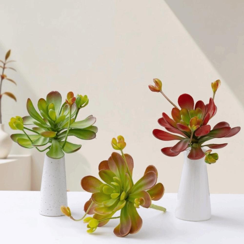 Lifelike Artificial Succulent Plant Real Touch Simulation Bonsai Plant  Balcony Decoration