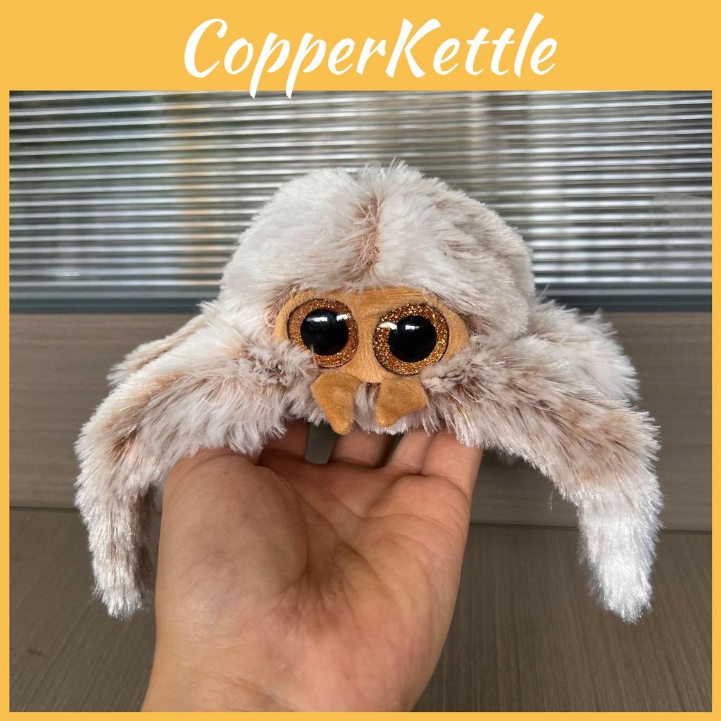 Cute Big Cartoon Eyed Spider Plush Toy Doll For Halloween Home Decoration