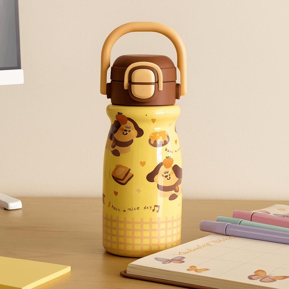 Stainless Steel Handheld Water Bottle Large Capacity Double Drink Cup Insulated Cup Daily Use