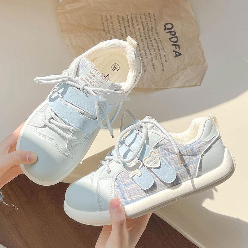 

Korean board shoes women s 2025 new spring casual versatile shoes platform white shoes retro German training shoes women 40 синий