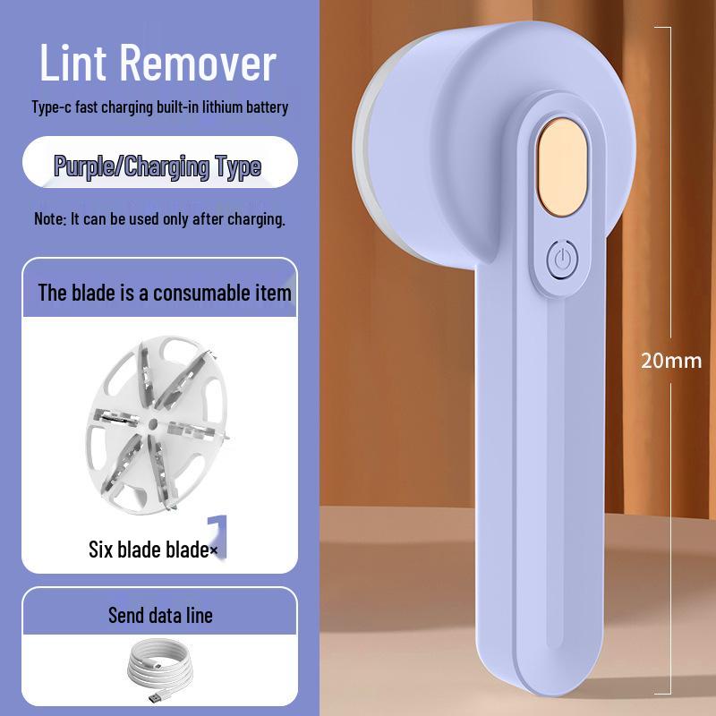 Pompon Rechargeable 2-in-1 Lint Roller & Fabric Shaver