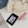Retractable Work Badge Reel PU Leather Student Card Sleeve Compact ID Card Holder  Work Use
