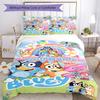 Bluey 149 Customize your name Bedding Set Breathable Duvet Cover with Pillowcases Home Decoration Birthday Gift