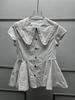 French Niche Doll Collar Ruffled Slimming Short Sleeve Shirt - Spring/Summer 2026 Collection