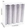 Sturdy Plastic 18/36/51/60 Slot Stamp Pad Rack Craft Stationery Holder with Mounting Hardware Easy Access Daily Use