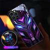 Geometry LED Light Luminous Phone Case For iPhone 16 15 13 Pro 12 Mini 14 Plus 11 XS Max X XR 8 7 Luxury Circuit Call Glow Shell