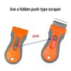 Multi-Functional Retractable Scraper with Metal Blade for Phone Screen Cleaning and Grout Cutting