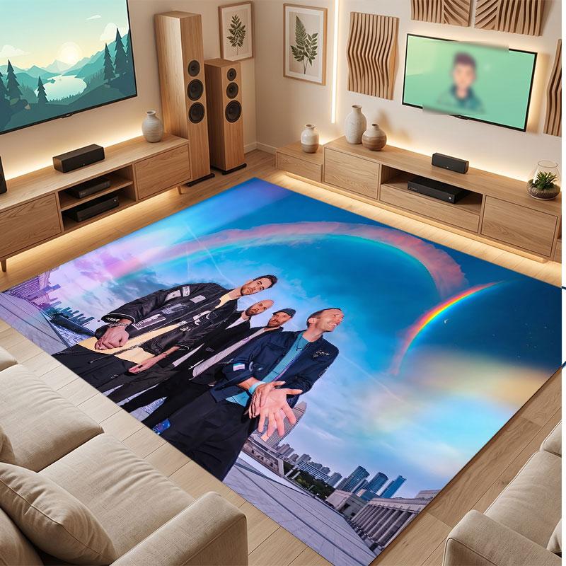 Coldplay Rug Soft Thick Non Slip Floor Carpet for Bedroom Living Room Home Decor