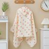 Infant Hooded Towel Gauze-Cotton Breathable Bathrobe Print Summer Sun-proof Cloak Bath Towel Gender Neutral Soft Towel