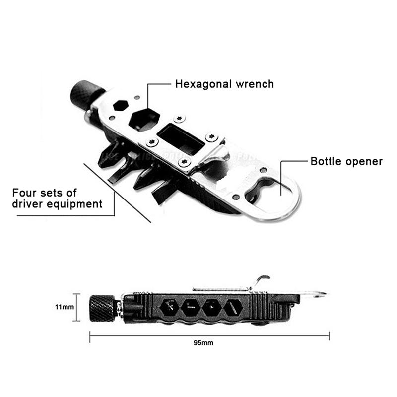 Multifunctional Mini Screwdriver Outdoor Edc Keychain Shape Screwdrivers Portable Steel Repair Tool