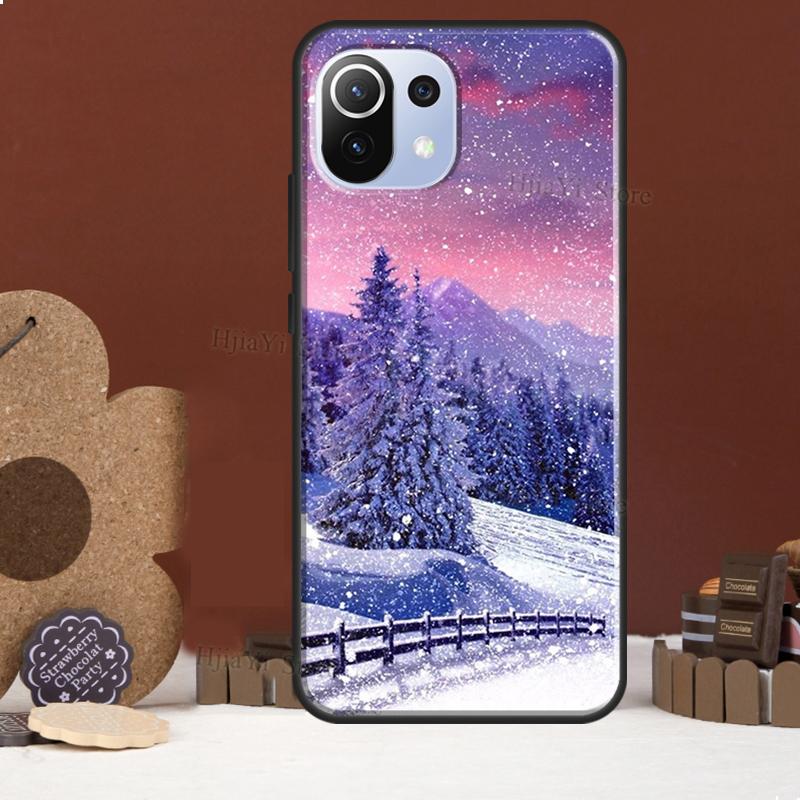Landscape Winter Light Snow Funda For POCO F5 X3 X4 X5 Pro F4 GT C40 F3 Case For Xiaomi 11T 12T Pro 12 X 13 Lite Cover