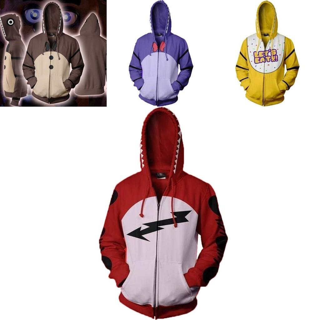 Premium Five Nights At Freddy's Fnaf Cosplay Costume Hoodie With Vibrant Pattern