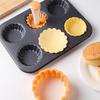 Tart Tamper Set Flower Cookies Tamper Non Stick Food Safe Reusable Removable Cake Pastry Baking Tool Egg tart shell mold