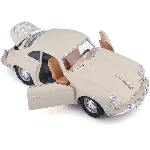 Bburago 1/24 Scale Porsche 356B Coupe 1961 White / Diecast Model Car, Finished Model, 18-22079 CM