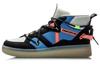 Counterflow Hunter Slip Resistant Abrasion Resistant Mid Top Skateboard Shoes Men's Black Blue AGCQ127-3