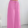 New Brushed Trousers Draped Wide Leg Loose Slacks Women's Sports Fitness Elastic Drawstring Trousers