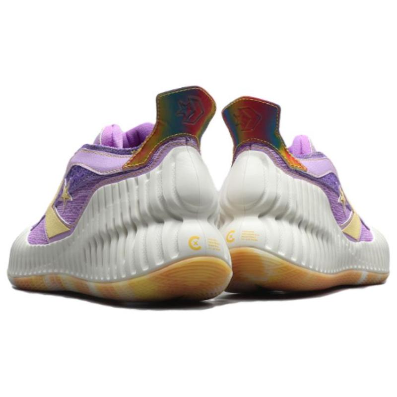Converse All Star BB Prototype CX Fashion Anti-Slip and Abrasion Resistant Mid-Top Basketball Shoes Unisex Purple White