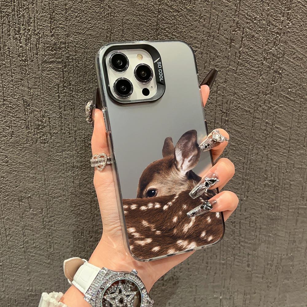 Deer Design Pattern Phone Case For Samsung Galaxy S23 S24 S25 Ultra S22 S21 S20 Plus FE A15 A35 A54 A55 5G Hard Matte Cover