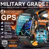 2026 Ny Militær Herre Innebygd GPS Smartklokke Kompass HøydeMåler 3ATM Vanntett Bluetooth Anrop Hjertefrekvens Sport Trenings Smartklokke