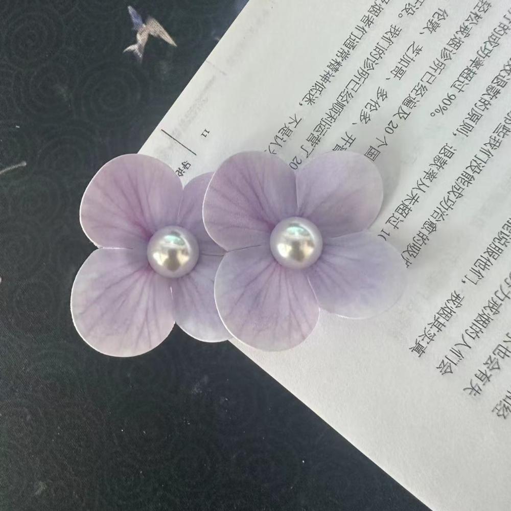 Simulation Butterfly Orchid Flower Hair Clip Orchid Flower Duckbill Clip Bohemia Headwears  Girl