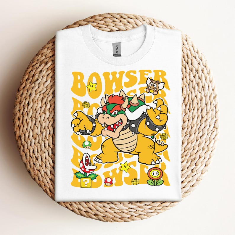 Super Mario Bowser Shirt, Bowser Boss Shirt, Mario And Bowser Shirt, Bowser Bros, Super Mario Shirt, Super Mario Gift,Kid Birthday 150