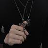 Vintage Punk Totenkopf Halskette für Männer Frauen 316L Edelstahl Halsketten Herrenkette Mode Männlicher Kuss Schmuck OSDZ201