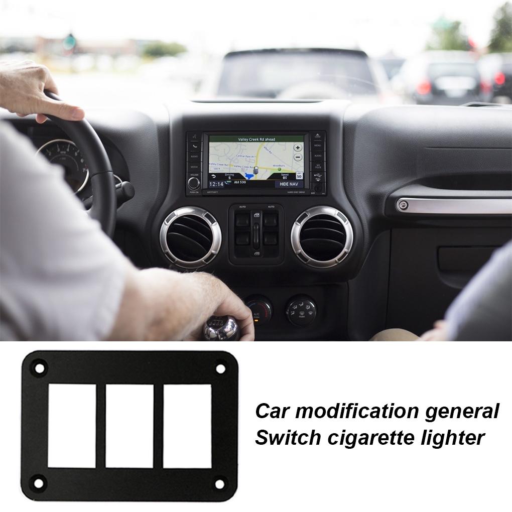 Switch Panel Rocker Switch Panel Mount Housing Aluminum Frame for Car Motorcycle Boat