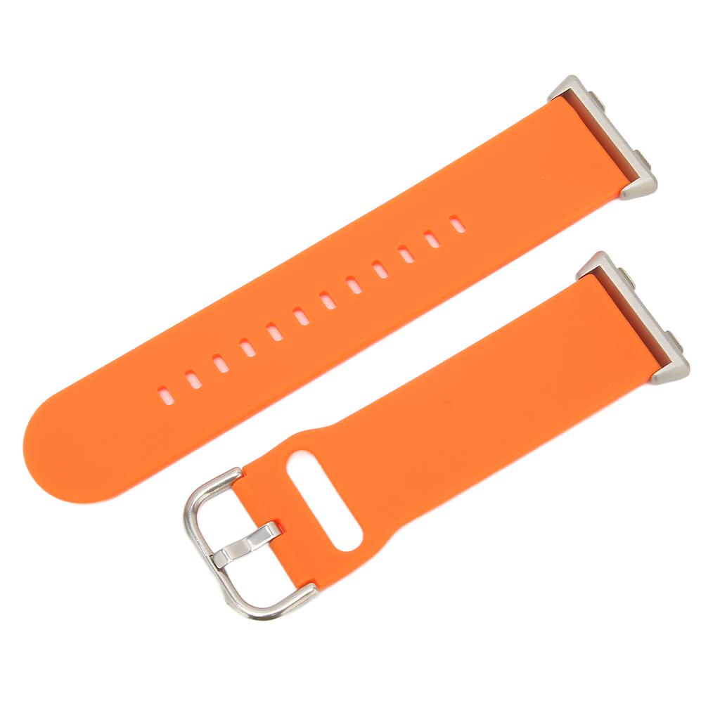 Měkké silikonové rychloupínací řemínky pro Oppo Watch 2 46mm Nastavitelný silikonový řemínek k hodinkámOranžový