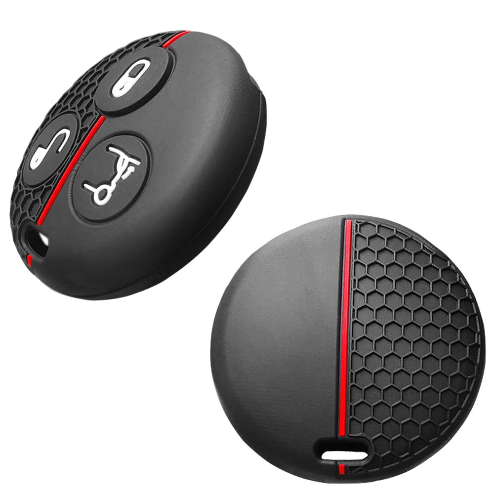 Silicone Car Key caps Case key cover Holder for Mercedes Benz SMART Fortwo 450 Forfour Roadster City Body fob auto accessories