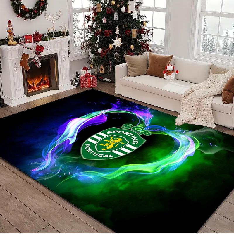 1PC rug Sporting Portugal Crest Carpet, Chair Rug,Area Rug for Office Bedroom living rooms bedroom, Doormat decor Christmas fan gifts