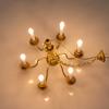 Kid’S Realistic Dollhouse Furniture Chandelier Sand Table Toy Led Ceiling 1:12 Miniature Ceiling Lamp Decor Accessories