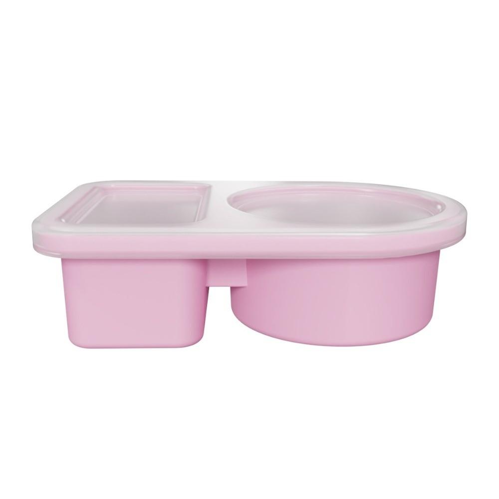 

Food Grade Silicone Sauce Box with Lid Microwave Oven Lunch Box Silicone Lunch Box Dishwasher Safe розовый