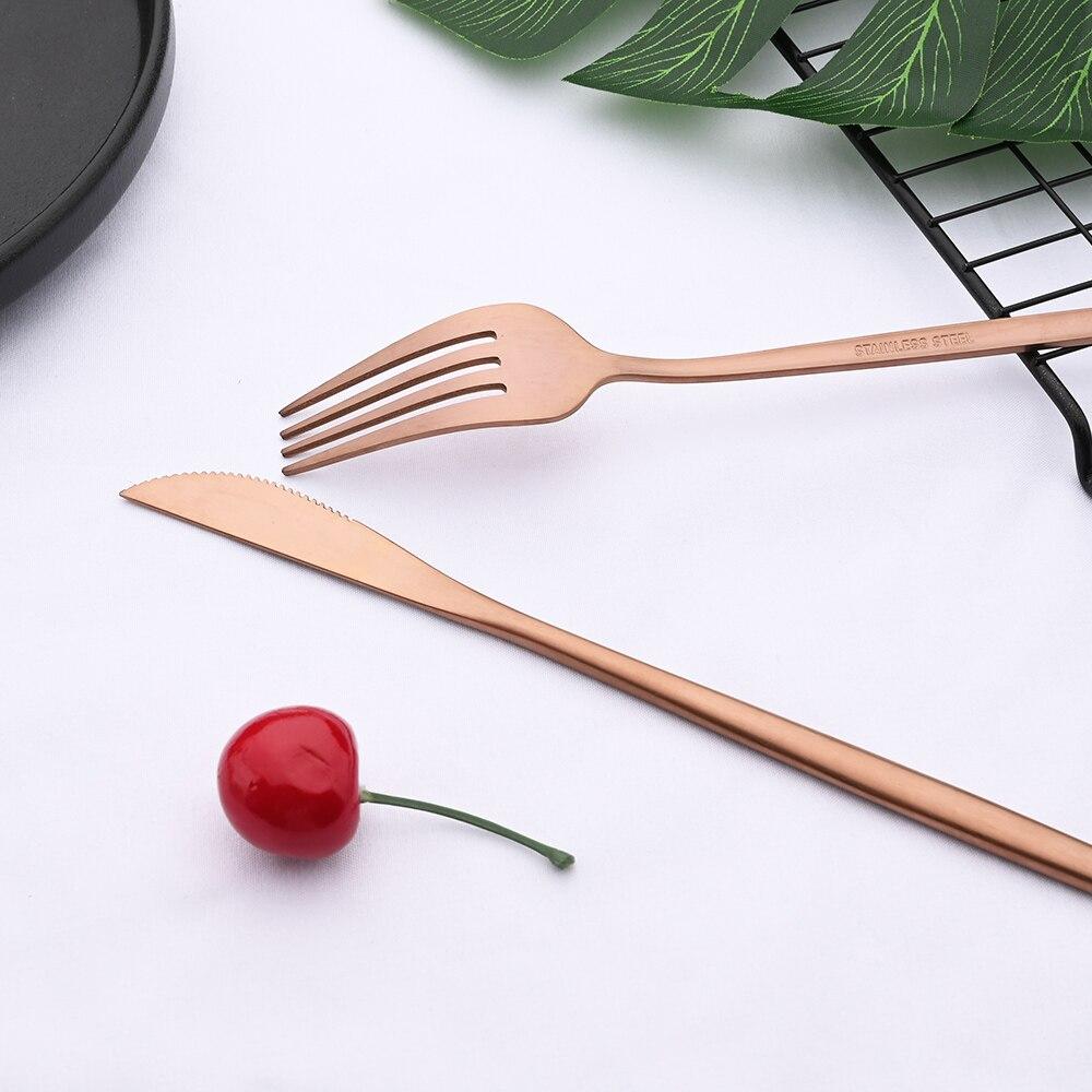 6Pcs Rianbow Matte Abendessen Gabel Edelstahl Geschirr Besteck Küche Gabel Hotel Familie Geschirr Besteck Besteck Set