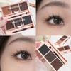Baozhilan 3-Color Waterproof Eyebrow & Eyeshadow Palette - Sweatproof, Smudge-Free, Natural, Long-Lasting Contour and Nose Shadow.