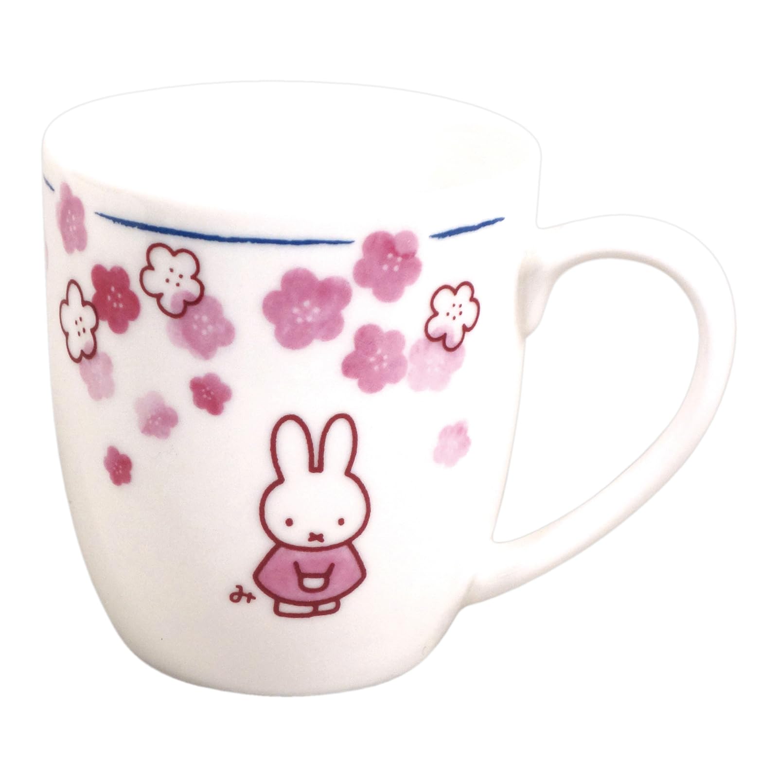Dick Bruna 8cm Diameter x 9cm Honoka Made in 418111 Miffy Mug, Approx. Height, (Flower) Design, Japan, белый