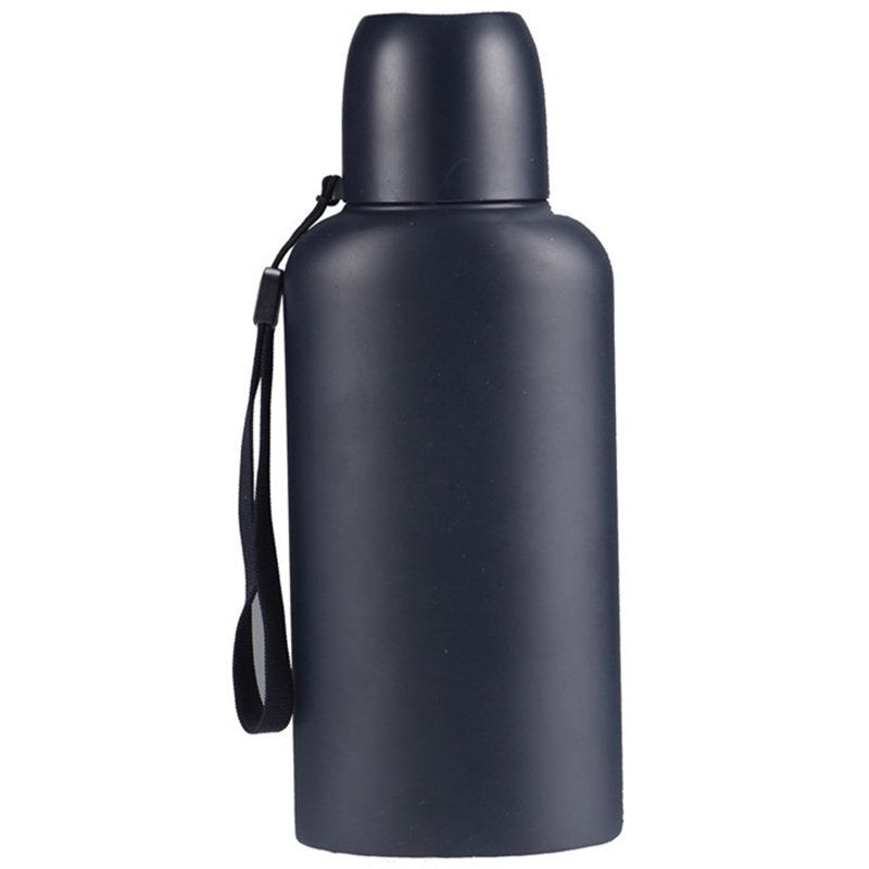 304 Stainless Steel Outdoor Sports Bottle Old-Fashioned Military Fan Training Flat Kettle Large Capacity Vacuum Cup Genuine Goods Portable