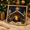 Fabric Poke Art Kit 3D Christian for Adults, Faith Inspired Religious Birthday Gift Ideas Craft Kit, DIY Christmas Wall Handmade Holiday Decor