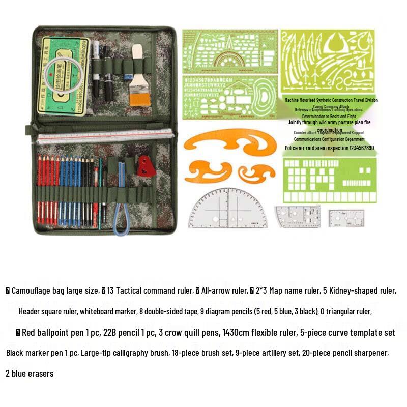 Qi Shen Yue Starry Sky Tactical Drawing Ruler Set
