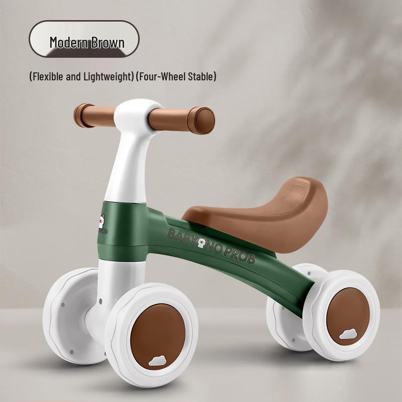 Beginner's Balance Bike & Walker for Kids Aged 1-3: 4-Wheel Strider Scooter