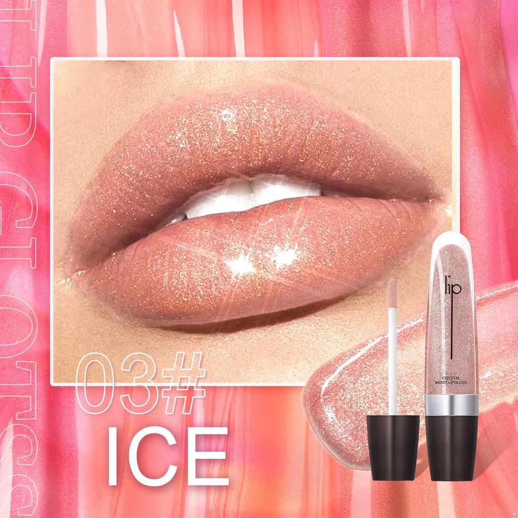 1Pc Glossy Shimmery Lip Gloss, Long-Lasting Hydrating Lip Stain with High-Color Pigment
